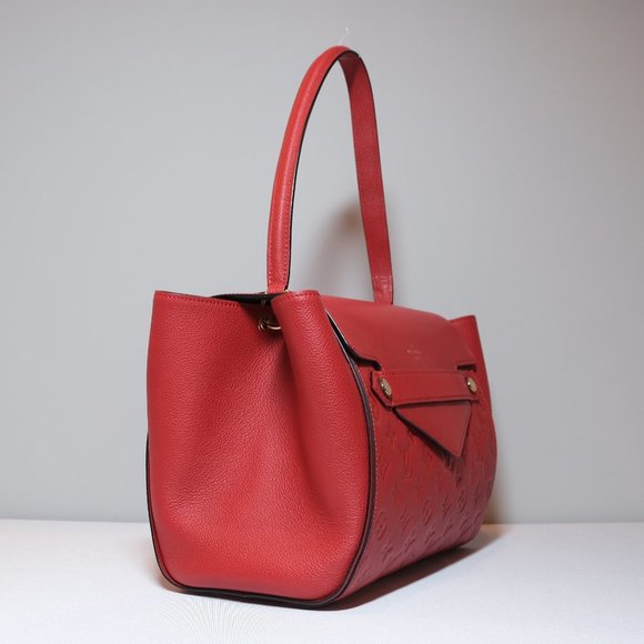 Louis Vuitton Red Monogram Trocadero Empreinte Leather Bag - Picture 6 of 11